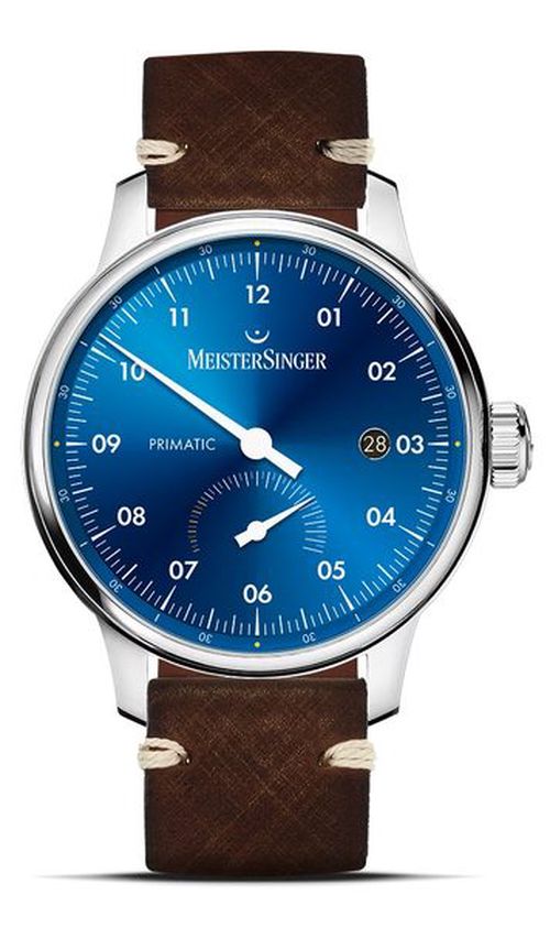 MeisterSinger Primatic PR918 - Tmavě hnědý kožený řemínek