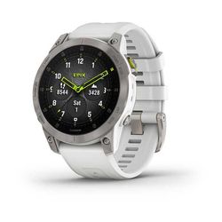 Garmin epix™ Sapphire, Titan/ White Silicone Band - 010-02582-21