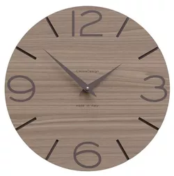 Hodiny CalleaDesign 10-005-85 Smile 30 cm černý ořech