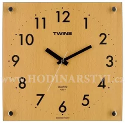 Hodiny Twins 292-1 natur 30cm