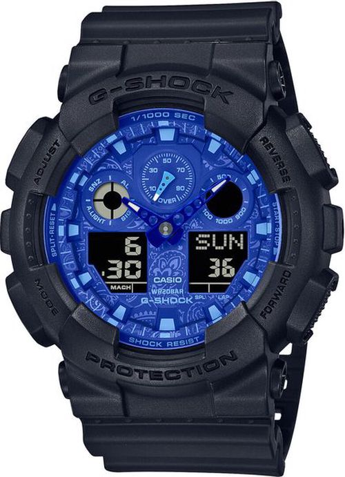 Casio G-Shock GA-100BP-1AER Blue Paisley Series