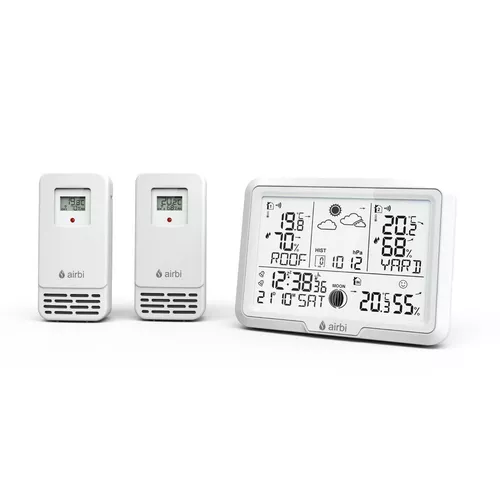 Airbi DUO - meteostanice se 2 bezdrátovými čidly