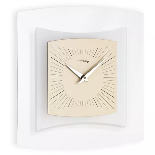 Designové nástěnné hodiny I059TR caffé latte IncantesimoDesign 35cm