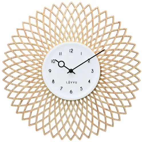 LAVVU  LCS4100 - Dřevěné designové hodiny s plynulým chodem CHIC 38cm