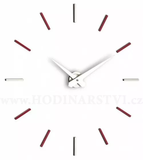 Designové nástěnné hodiny I200MVN red IncantesimoDesign 90-100cm