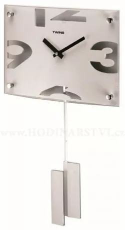 Kyvadlové hodiny Twins 5090 white 30cm