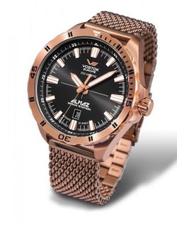 Vostok Europe Almaz Automatic Line NH35A/320B259 - Ocelový řemínek s PVD úpravou