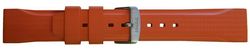 Traser řemen pryžový pro modely GunMetal - oranžový - 22 mm
