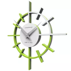 Hodiny CalleaDesign 10-018-76 Crosshair 29 cm zelené jablko