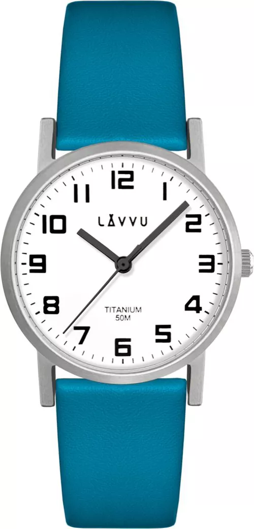 LAVVU Stříbrné dámské titanové hodinky MANDAL LWL5033