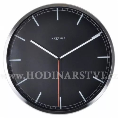 Hodiny NEXTIME 3071zw Company Black Stripe 35cm