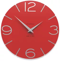 Hodiny CalleaDesign 10-005-64 30 cm světle červená