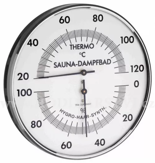 Kombinace (teploměr + vlhkoměr) do sauny TFA 40.1032