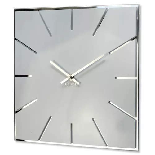 Flexistyle z119 - nástěnné hodiny s rozměrem 50 cm světlé