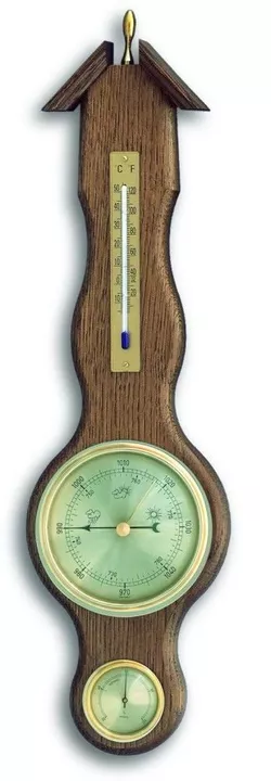 Meteostanice analogová na dřevěné podložce TFA 20.1037.01 - dub sheraton