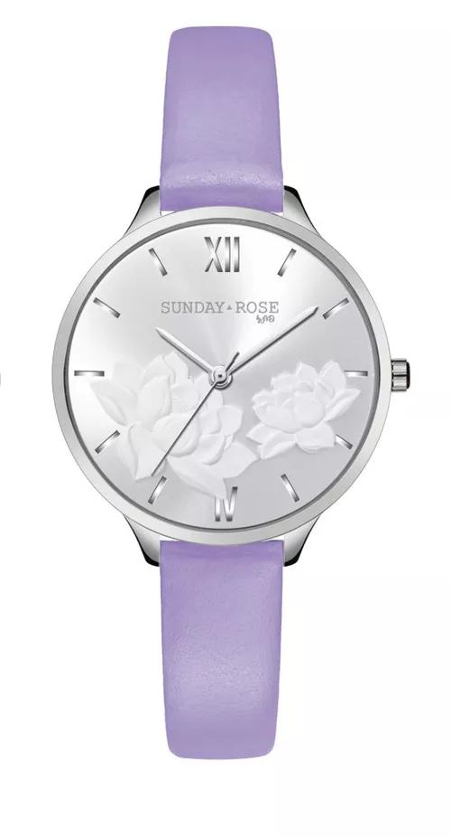 Hodinky SUNDAY ROSE Fashion Pastel Violet SUN-F14