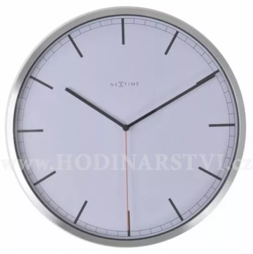 Hodiny NEXTIME 3071wi Company White Stripe 35cm