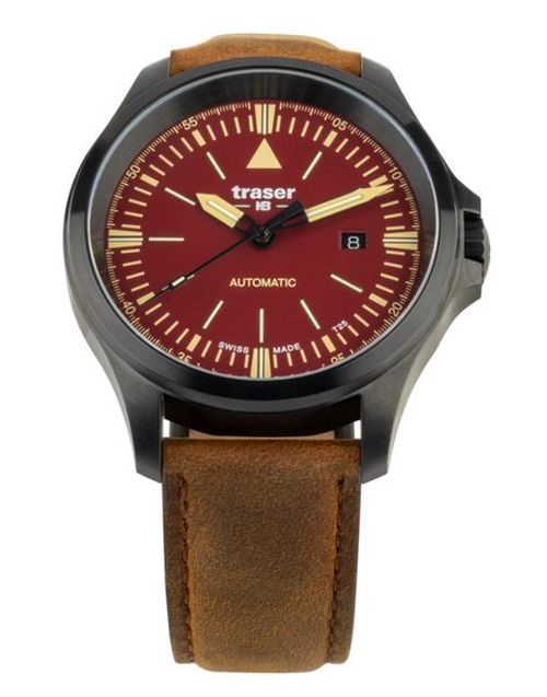 Traser P67 Officer Pro Automatic Red Leather