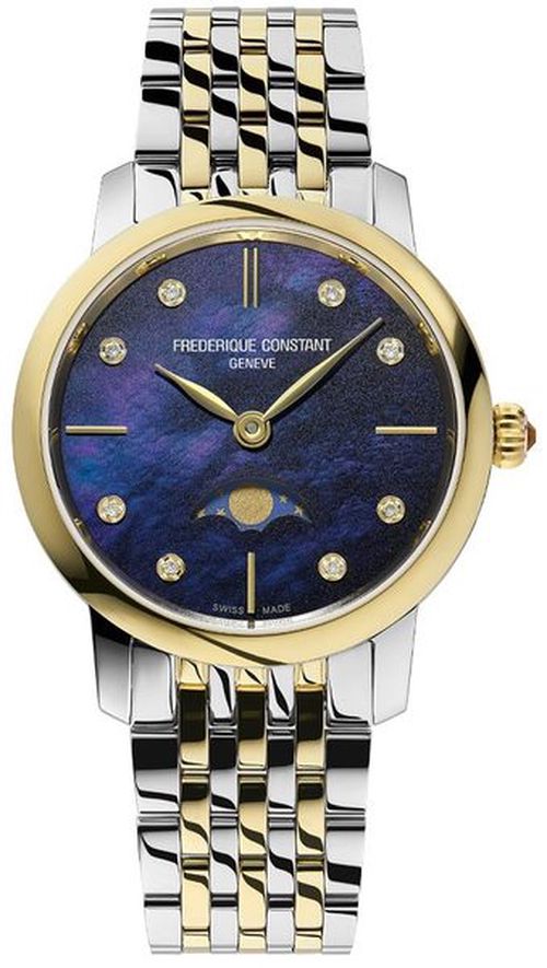 Frederique Constant Slimline Ladies Moonphase Quartz FC-206MPND1S3B