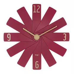 TFA 60.3020.05 - Designové nástěnné hodiny CLOCK IN THE BOX - červené