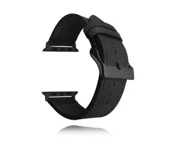 Černý kožený řemínek LAVVU Top Grain pro APPLE WATCH 38-40 mm LSXABB1