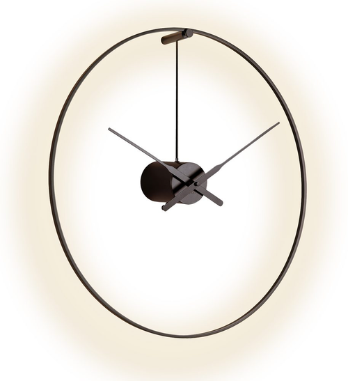 Nomon Ombra mini 55 cm - Designové nástěnné hodiny s LED podsvětlením v rámu