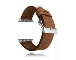 Hnědý kožený řemínek LAVVU Top Grain pro APPLE WATCH 38-40 mm LSXAES1
