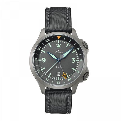 Laco Flieger Frankfurt GMT Grau