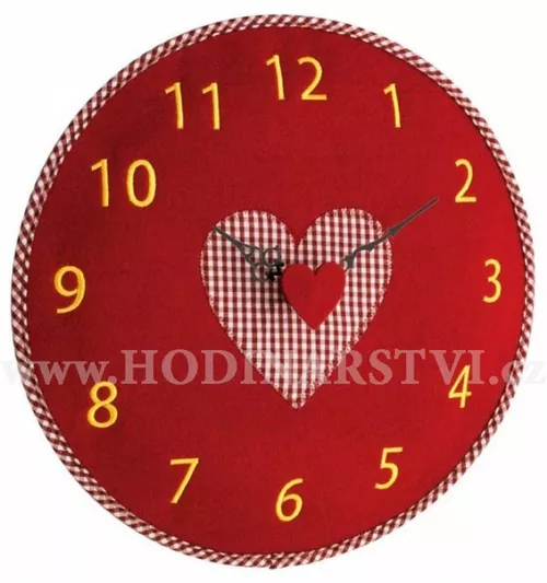 Nástěnné hodiny s motivem srdce TFA 60.3025.05