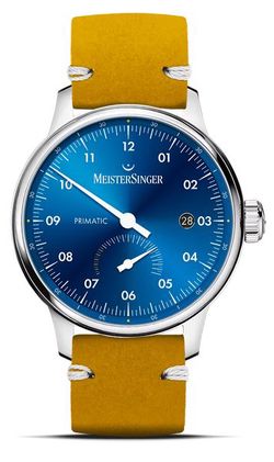 MeisterSinger Primatic PR918 - Žlutý kožený řemínek