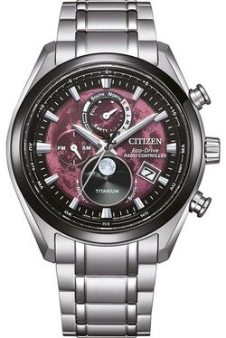 Citizen Eco-Drive Radio Controlled Tsukiyomi Moonphase Super Titanium BY1018-80X