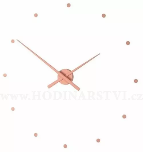 Hodiny Nomon OJ starorůžové 50cm