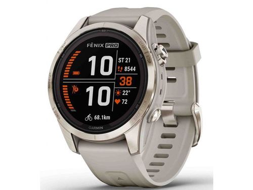 Garmin Fēnix 7S Pro Sapphire Solar Edition Soft Gold / Light Sand Band - 010-02776-15