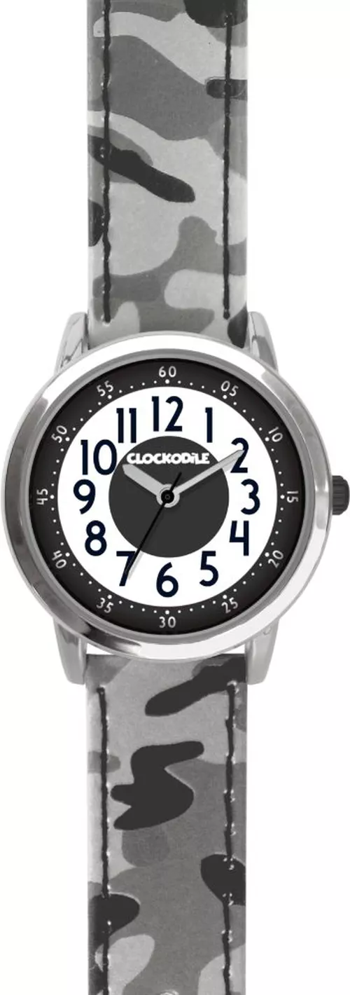 Svítící šedé chlapecké hodinky CLOCKODILE ARMY CWB0032
