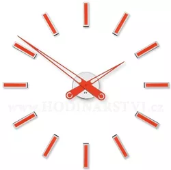 Designové nalepovací hodiny Future Time FT9600RD Modular red 60cm