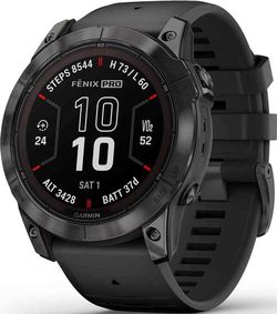 Garmin Fēnix 7X Pro Sapphire Solar Edition Carbon Gray DLC Titanium / Black Band - 010-02778-11