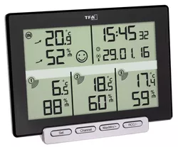 Teploměr a vlhkoměr s 3 bezdrátovými senzory TFA 30.3057.01 MULTI-SENSE