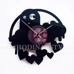 Hodiny Discoclock 061 Strašidlo lásky 30cm