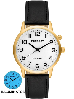 Pánské hodinky Perfect s osvětlením EL001W-04