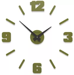 Hodiny CalleaDesign 10-304-54 Michelangelo S 50 cm zelená oliva
