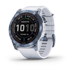 Garmin Fenix 7X Sapphire Solar Edition Blue DLC Titanium / White Band - 010-02541-15