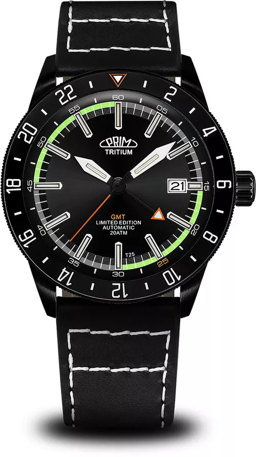 Hodinky PRIM Sport Tritium 25 - World Timer W91P.13238.B