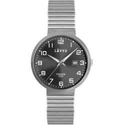 LAVVU LWM0222 Titanové pružné hodinky s vodotěsností LUNDEN Black
