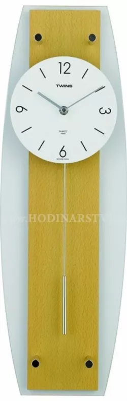 Kyvadlové hodiny Twins 9897 natur 50cm
