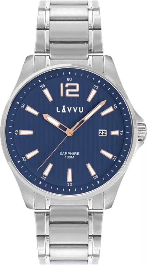 Pánské hodinky se safírovým sklem LAVVU LWM0161 NORDKAPP Blue