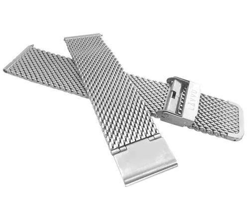 Stříbrný kovový tah LAVVU MESH band original silver LPSMS22