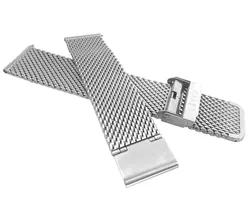 Stříbrný kovový tah LAVVU MESH band original silver LPSMS22